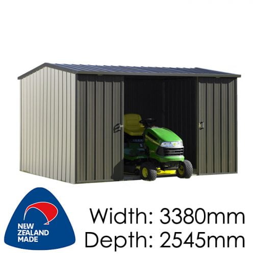 Duratuf Kiwi MK3A 3380x2524 Garden Shed available at Gubba Garden Shed