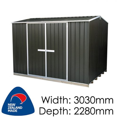 Galvo GVO3023 3030x2280 “Karaka” Coloured Steel Garden Shed available at Gubba Garden Shed