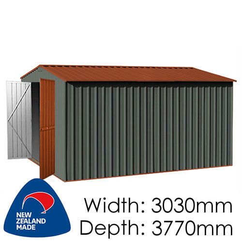 Garden Master GGM3830EE 3030x3770 – Special End Entry Garden Shed available at Gubba Garden Shed