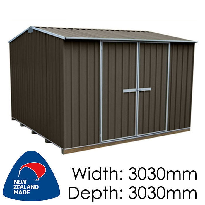 Galvo GVO3030 "Ironsand" Coloured Steel Garden Shed